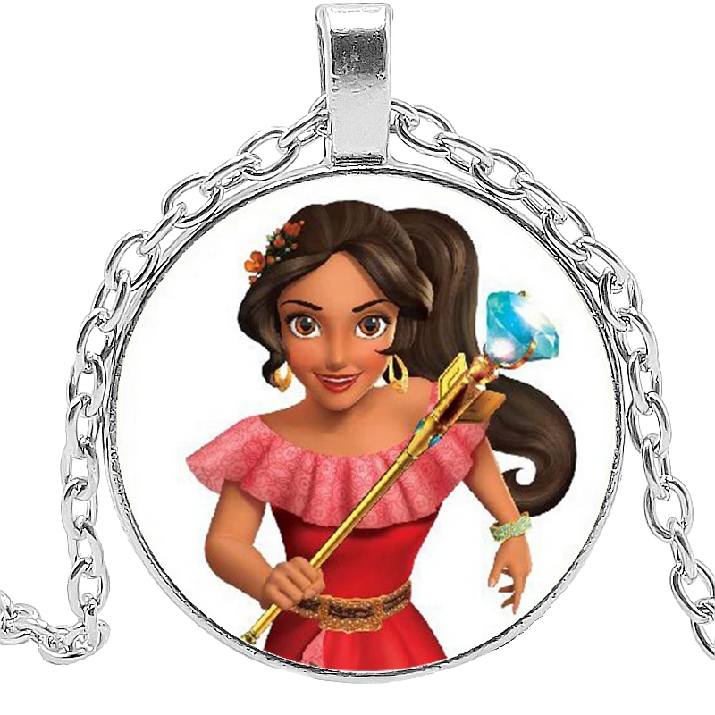 Новинка 2020 ожерелье из фильма Окружающая мультяшная принцесса 3 цвета стеклянное