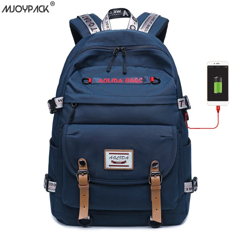 Женские школьные рюкзаки с защитой от кражи USB зарядка женский рюкзак для