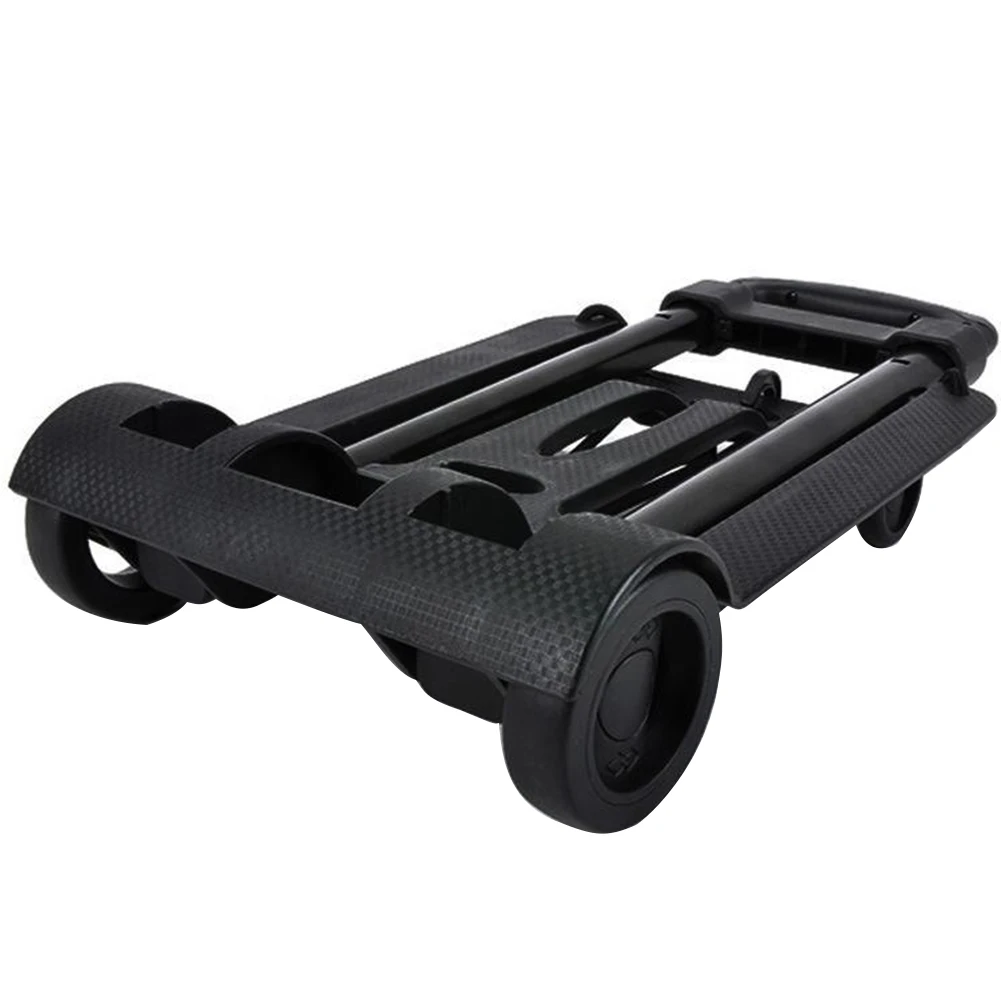 

Multifunction Sturdy High Load Household Hand Pull Quiet Wheeling Luggage Cart Shopping Portable Folding Travel Trailer Compact