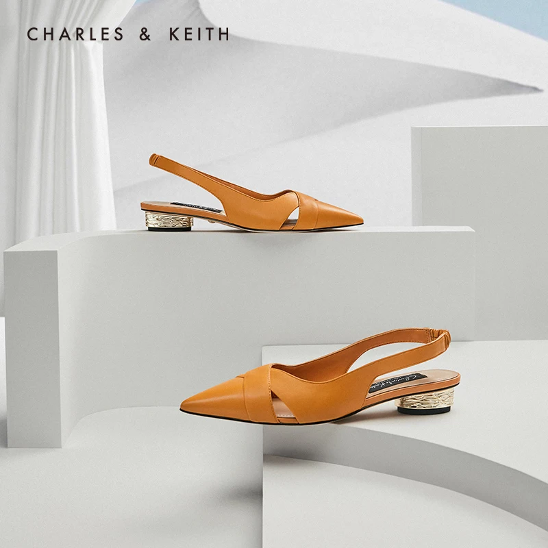 CHARLES＆KEITHNew Arrival for Spring Summer 2020SL1 71720036 Women sandals pointed toe Sandles &quotMules"|Боссоножки и