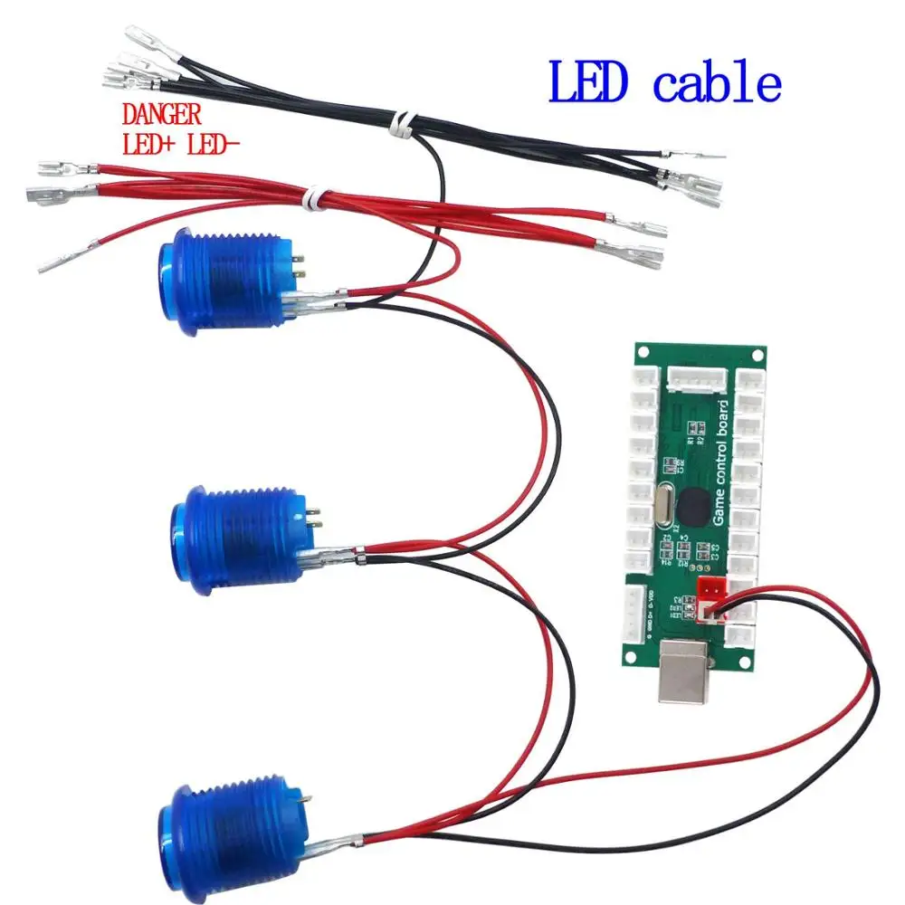 Высокоскоростной USB контроллер с кабелем для ПК/PS3/Raspberry Pi/Android|Игры монетами| |