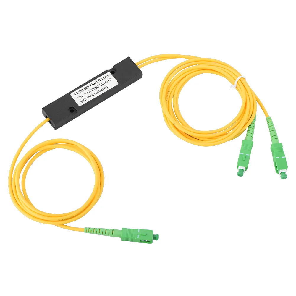 ПЛК Сплиттер SC APC 1X2 одномодовый волоконно оптический сплиттер SC/UPC PCL внутренний