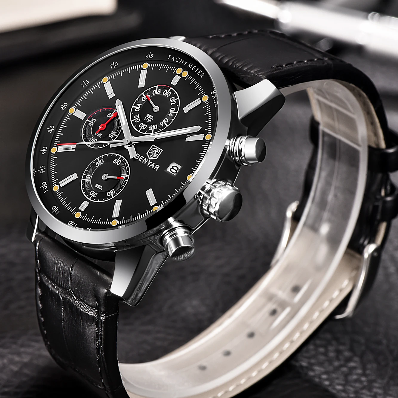 2021 новый BENYAR лучший бренд класса люкс мужские часы кварцевые водостойкие