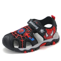 2021 summer new children sandals baby toddler shoes spiderman beach shoes soft bottom non slip boys sports sandals leisure shoes
