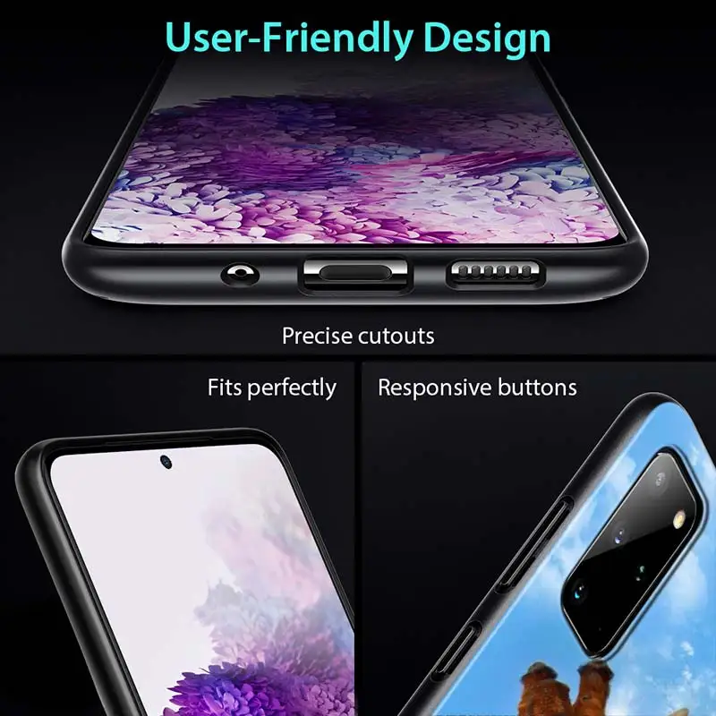 

Beautiful Giraffe Animals For Samsung Galaxy Note 20 Ultra 10 9 8 S10 S10E S9 S8 S7 Plus Edge 5G Black Soft Phone Case