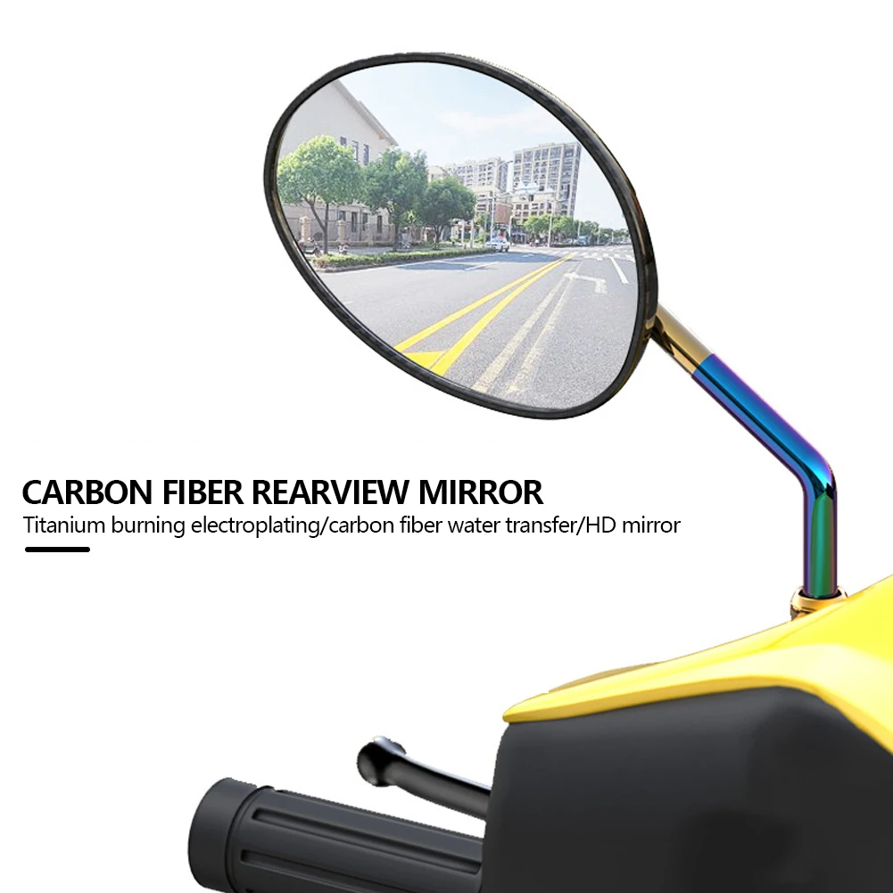 1 Pair Motorcycle Foldable Round Scooter Rear Mirror for Motocross Accessories Rearview Mirrors | Автомобили и мотоциклы