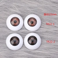 size 22mm diameter doll eyes acrylic accessories toys two styles in brown and light fit for 13 bjd