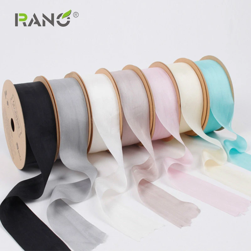 RANO RN-GA02 Красивая 38 мм шелковая прозрачная атласная лента для свадебной вечеринки