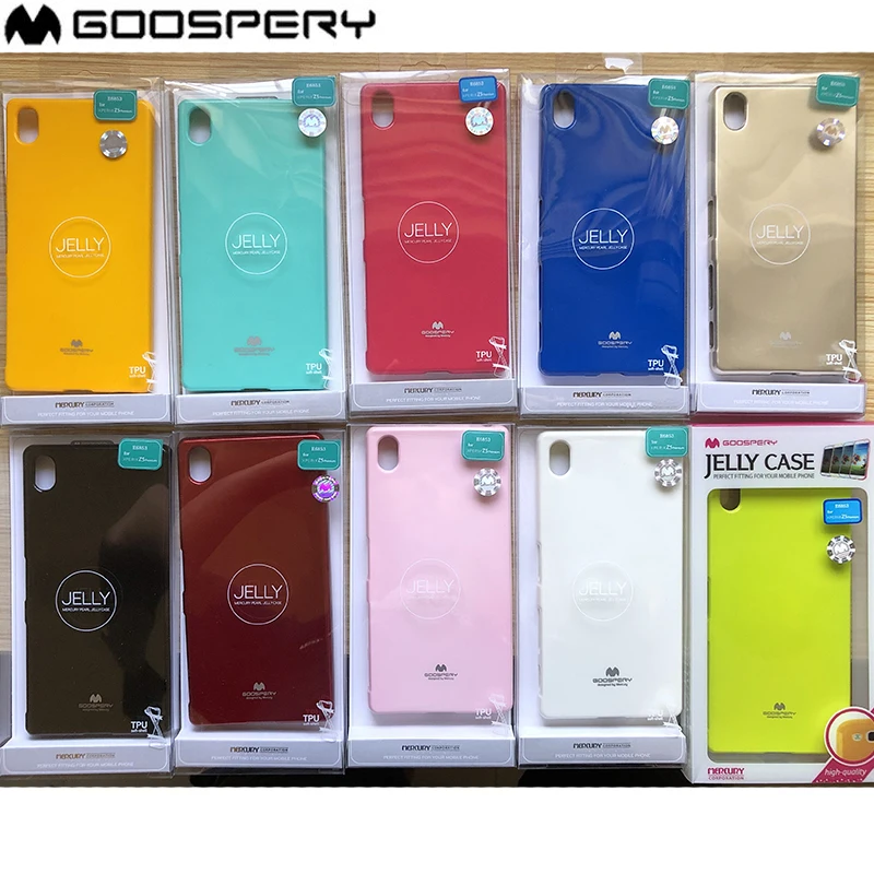 Оригинальный Мягкий ТПУ чехол Mercury Goospery с жемчужинами для Sony XPERIA Z5 PREMIUM мобильный