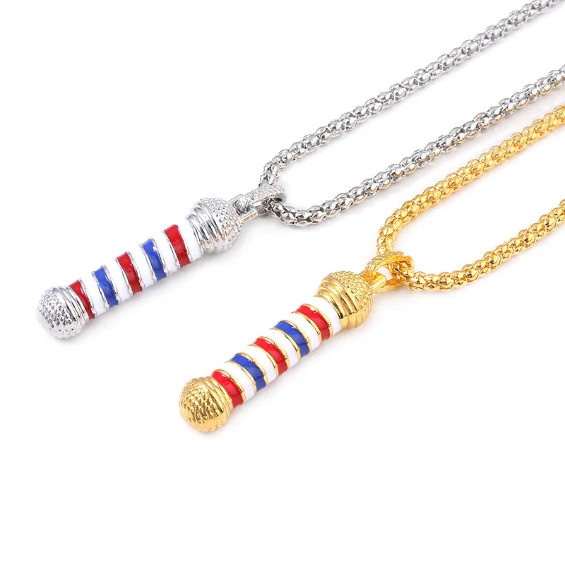 Модные ювелирные изделия Золотая Парикмахерская Польша 3D ожерелье 2 стиля