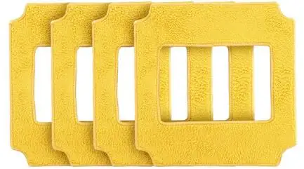 4pcs yellow mops Съемная чистящая ткань 4 шт. Швабра устройство-робот для мойки окон win660/RL880/RL1180 серый швабра/чистая ткань - Цвет: 4pcs yellow mops