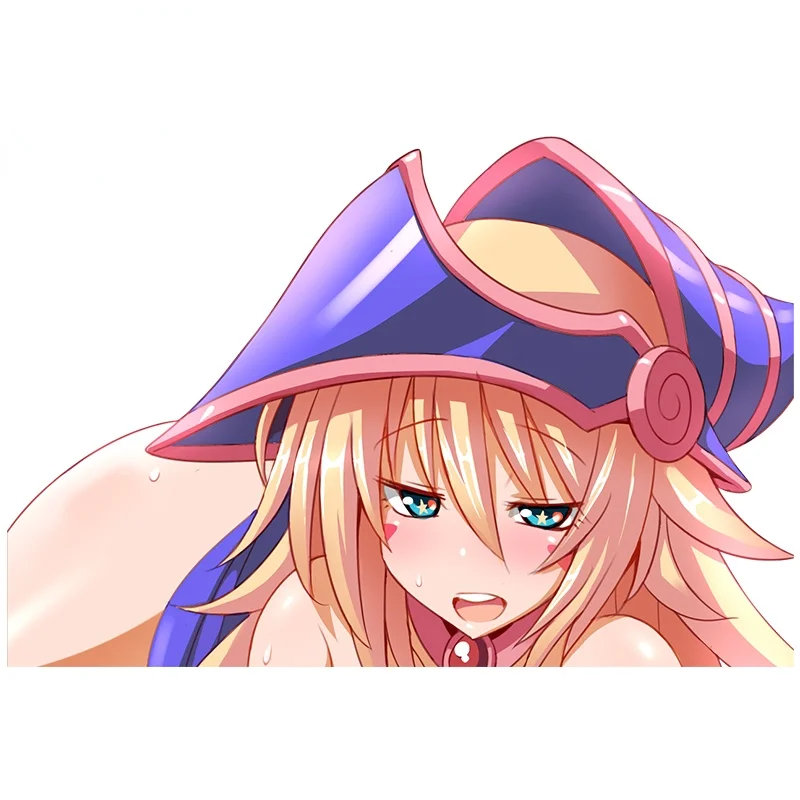 

Креативные наклейки на автомобиль Dark Magician Girl, наклейка, кондиционер, лобовое стекло, ноутбук, RV, аниме, доска для серфинга, графика KK13 * 9 см