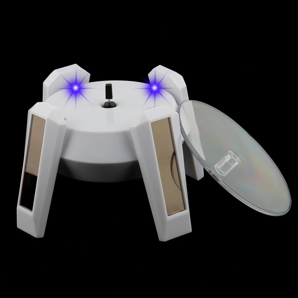 На солнечных батареях 360 Вращающаяся подставка для дисплея ювелирных изделий