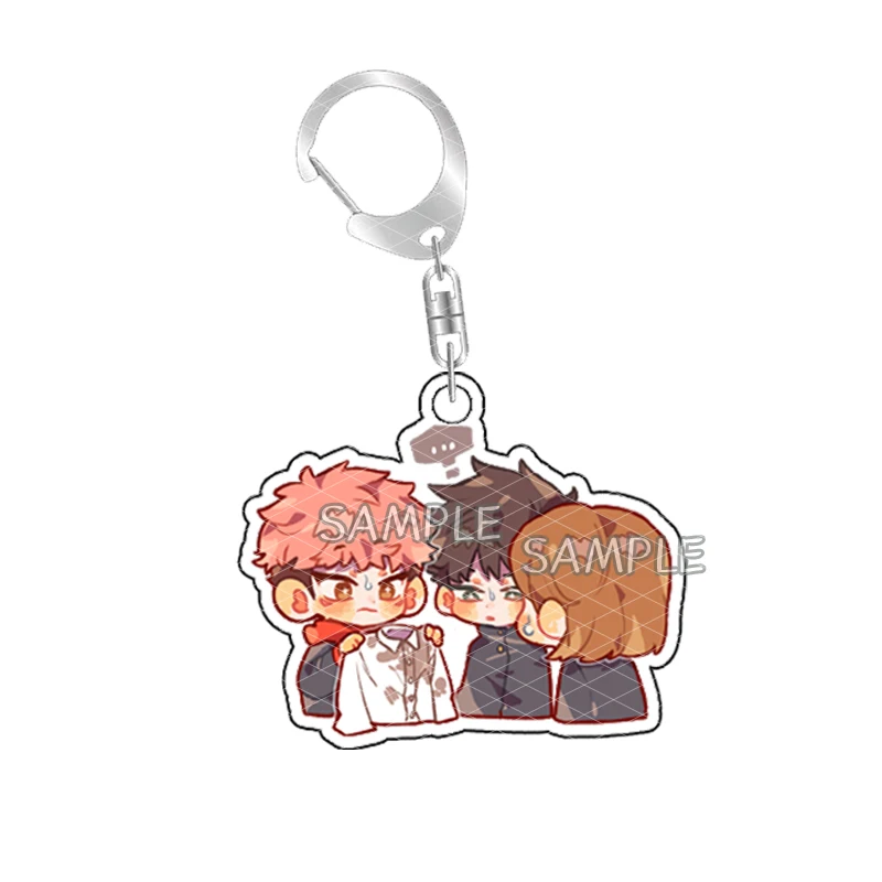 

Anime Jujutsu Kaisen Gojo Satoru Fushiguro Megumi Itadori Yuji Cute Q Version Keychain Acrylic Pendant Toy Keyring Collection