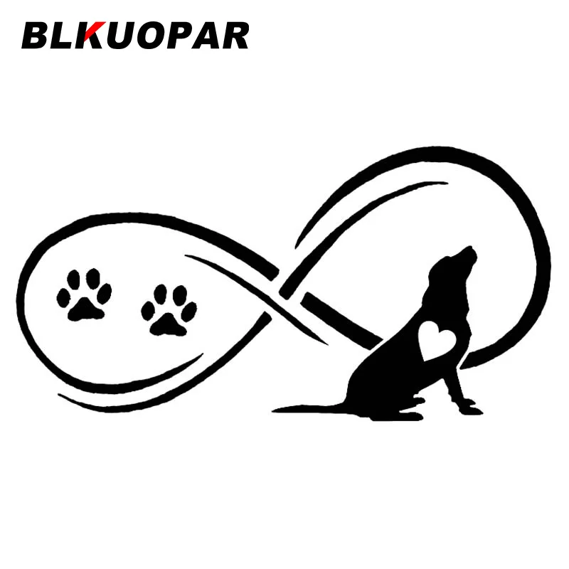 

BLKUOPAR надпись «Любовь Собака», наклейка с защитой от царапин, персональная Защитная пленка для двери на лобовое стекло холодильника