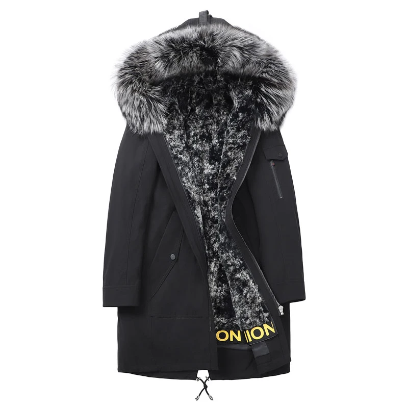 2020 Мужское Зимнее Пальто Зимняя Мужская Парка Аляска Длинное Мужские Парки