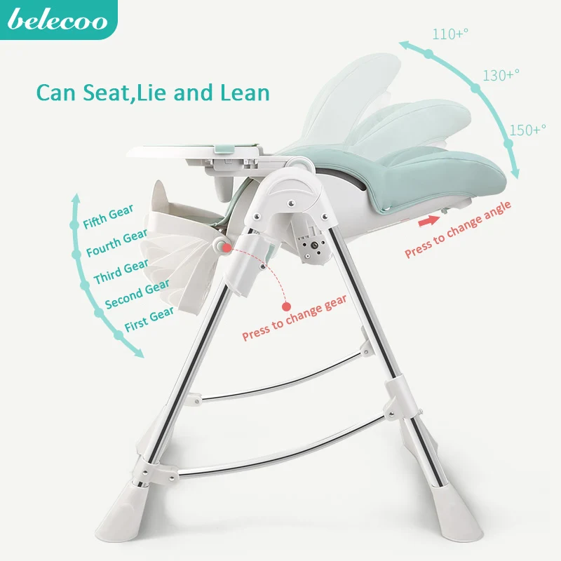 No need to install easy clean baby chair multi-function foldable can push the dining portable adjustable | Мать и ребенок