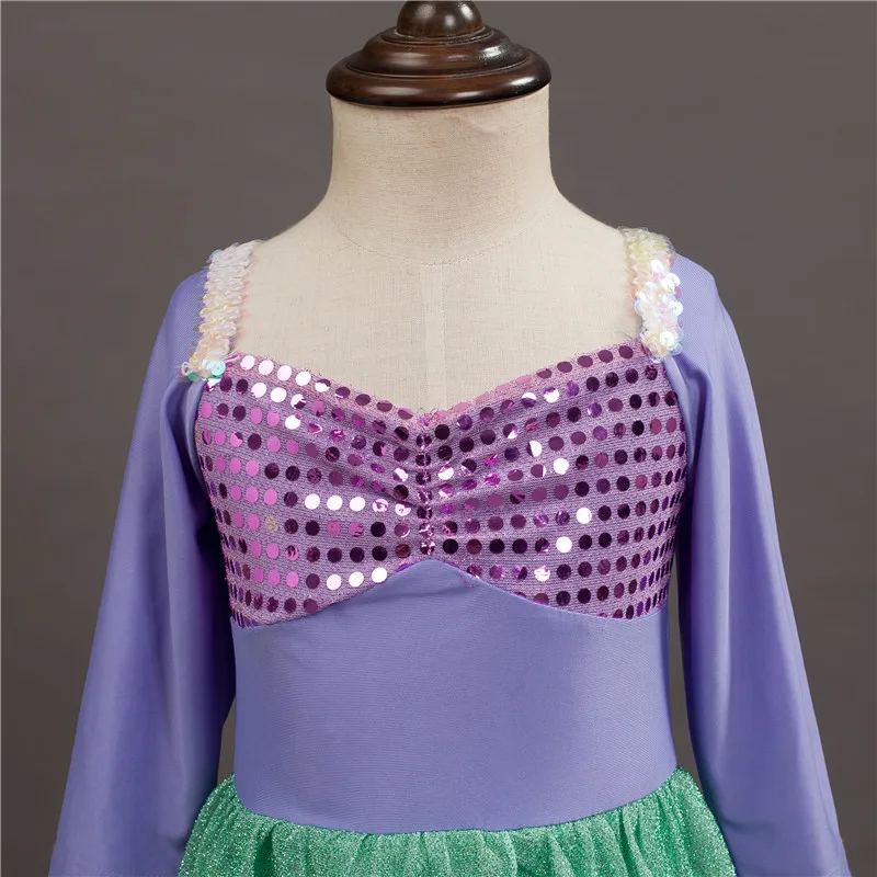 Моноласты хвост русалки костюм для костюмированной вечеринки Принцесса Ариэль