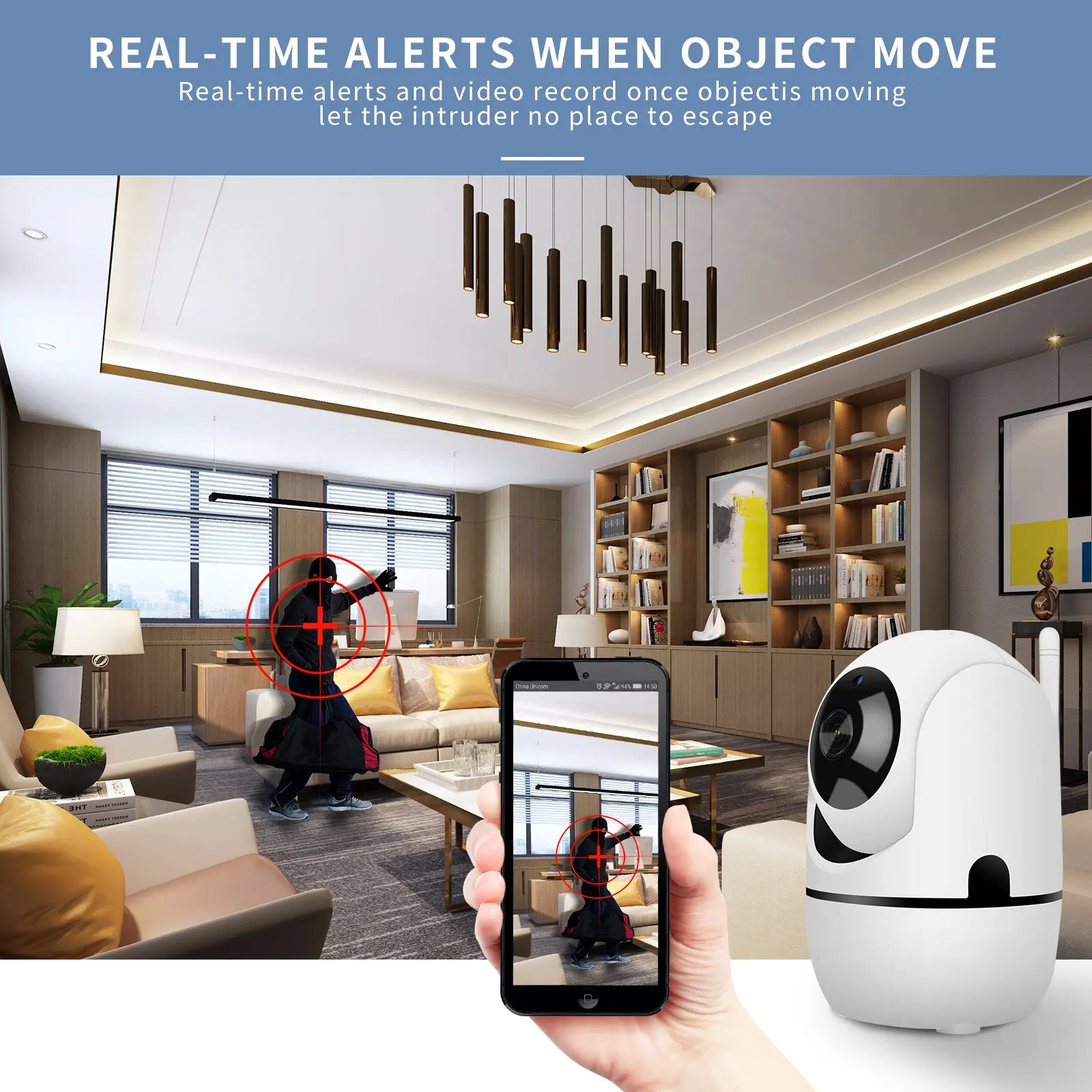 

White Wifi Camera HD 1080P Cloud Wireless IP Camera Intelligent Auto Tracking Of Human Home Security Surveillance