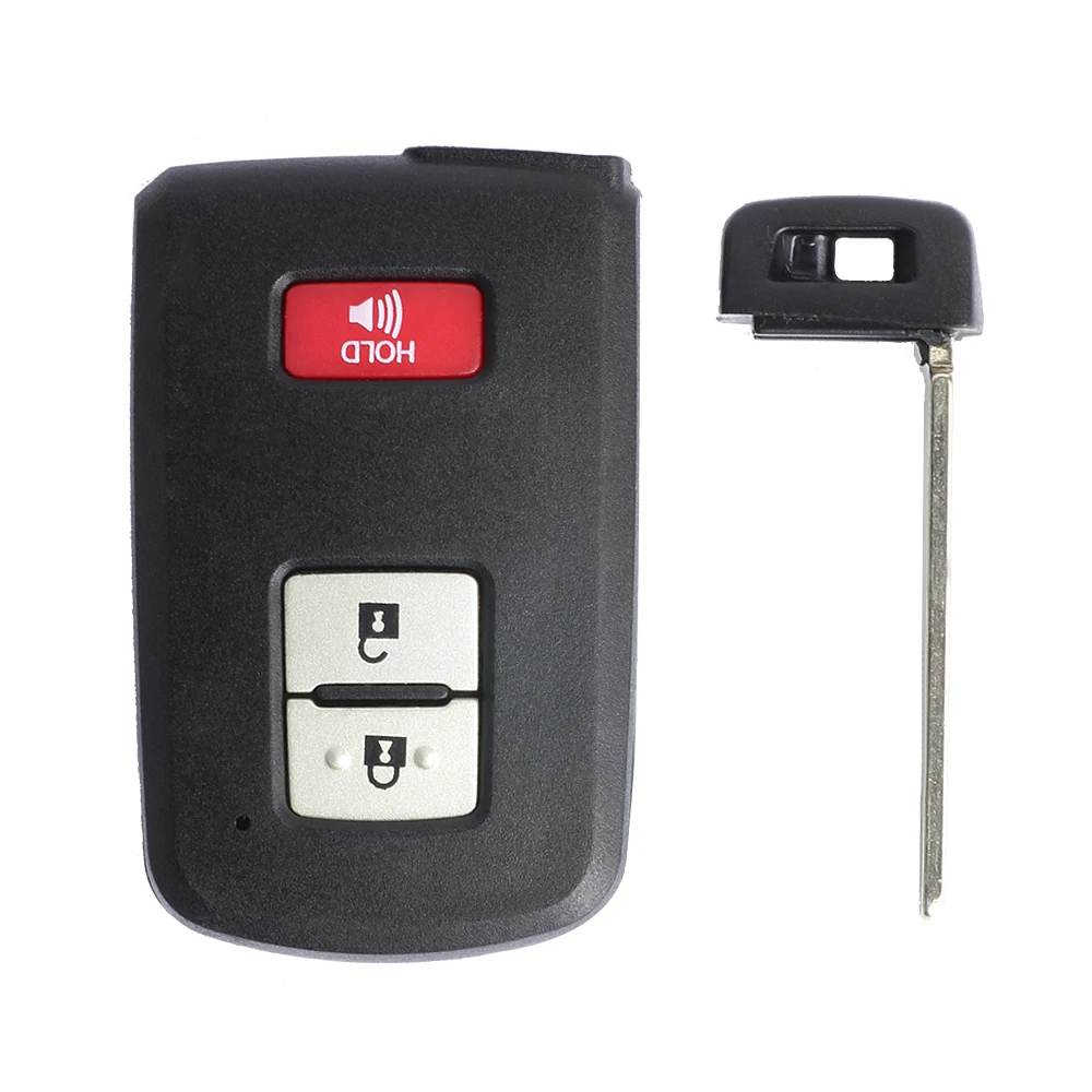 Запасной смарт ключ KEYECU с дистанционным управлением чехол Fob 2 + 1B для Toyota Avalon 2012 2015