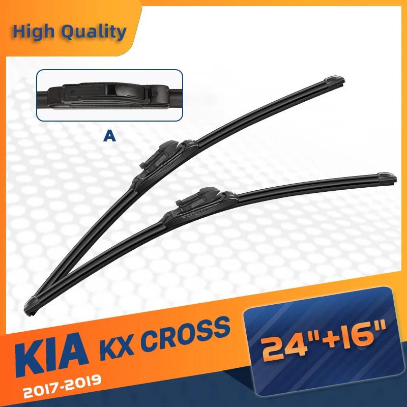 

Щетка стеклоочистителя CELANOVA для KIA KX CROSS 2017-2019, 24 + 16 дюймов, резиновые стеклоочистители без рамки
