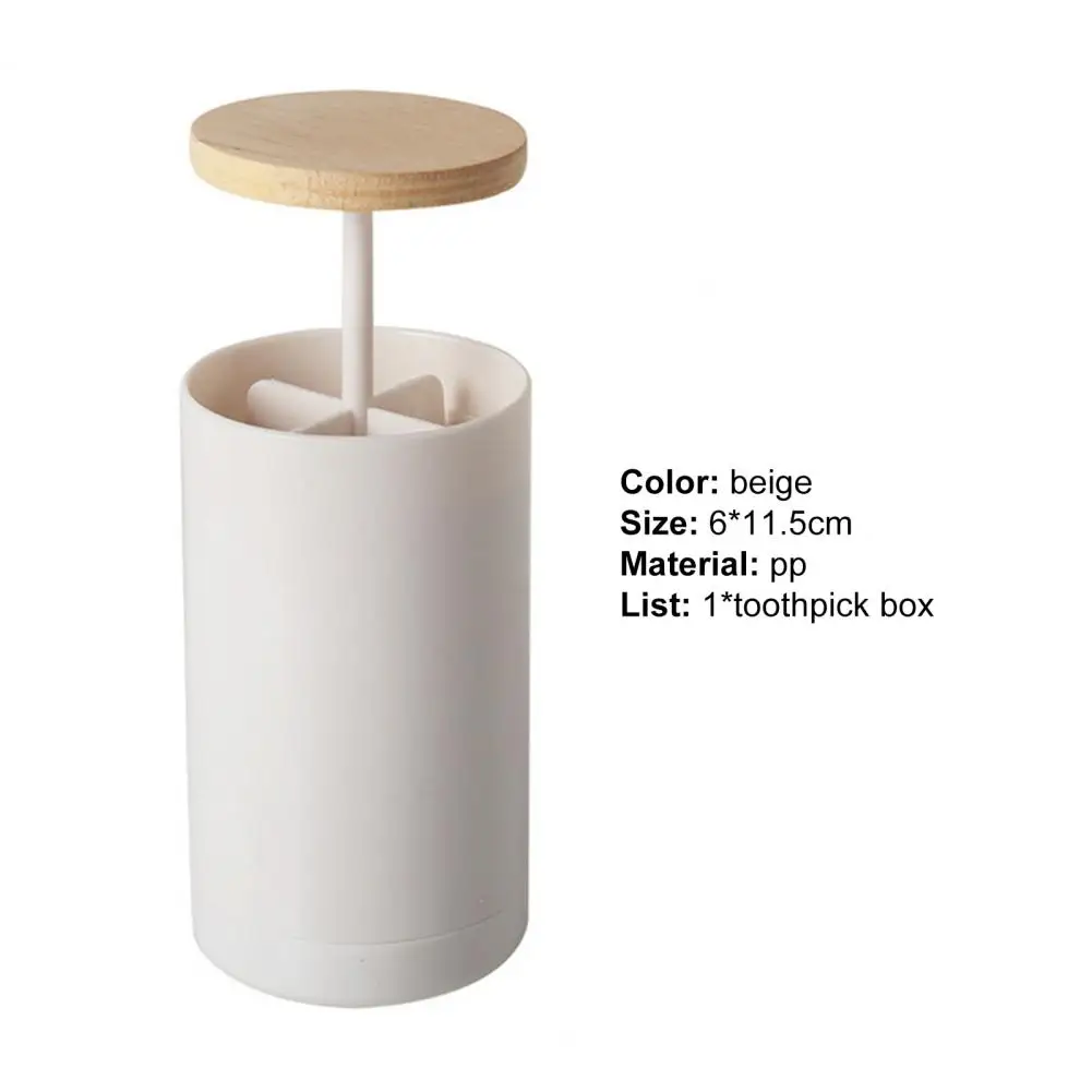 

2021 Durable Toothpick Holder Portable Convenient Lightweight Cotton Bud Swabs Toothpick Dispenser Case Cotton Storage Holder