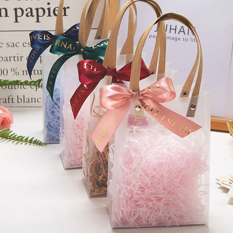 1 шт. прозрачные пакеты с ручкой для упаковки печенья | Дом и сад