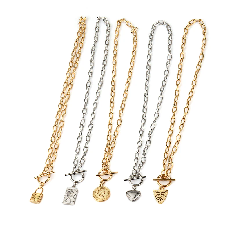 Нержавеющая Сталь Нескольких Слоев Браслет-цепочка ожерелье с принтом в виде