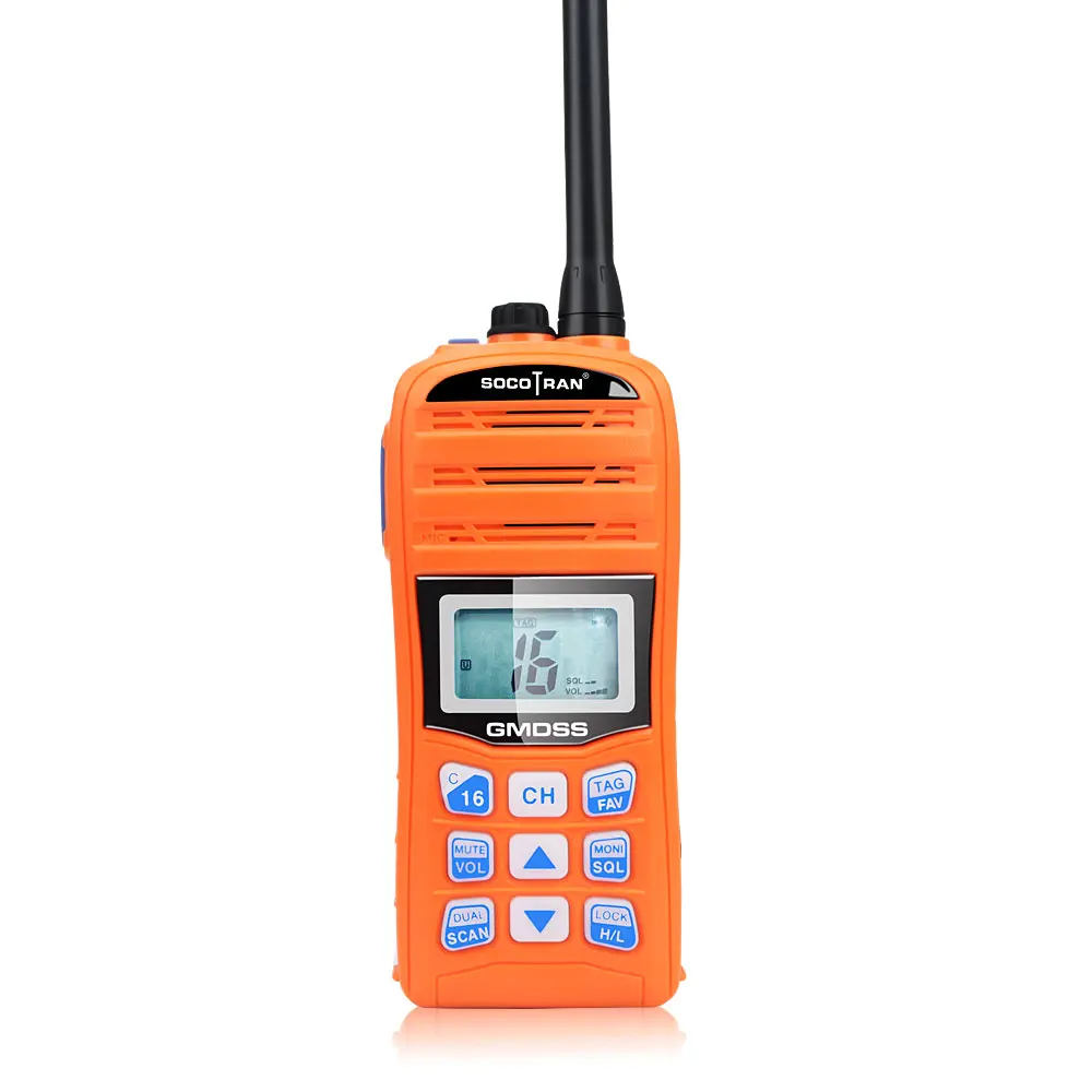 

Two Way VHF Radio telephone Marine Walkie Talkie Float IPX7 1500mAh Disposable Lithium Battery