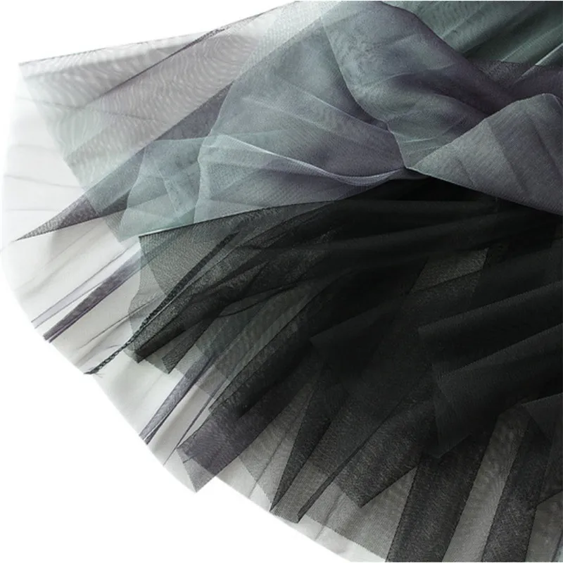 

Summer Women Mesh Patchwork Pleasted Skirt 2021 Fashion Sexy Club Street Casual OL Korean Style Skirts Waist 62-108cm