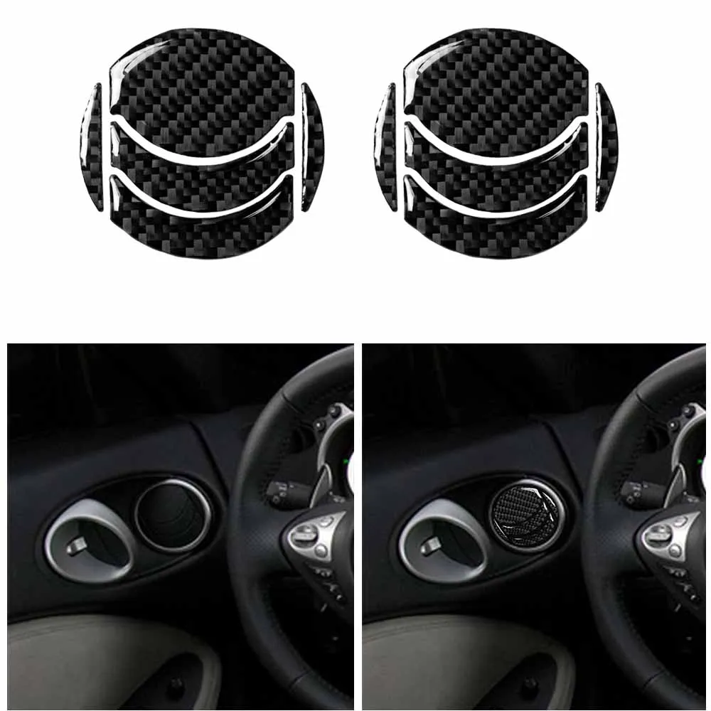 

10Pcs/2 Sets Carbon Fiber Interior Dashboard Air Outlet Vent Trim Cover For 350Z 2006-09 New