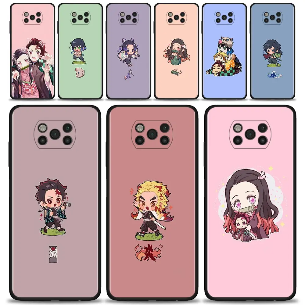 

Case For Xiaomi Mi Poco X3 Pro F3 X3 GT M3 X3 NFC F1 M3 Pro 5G F3 GT Silicon Cover Coque Shell Demon Slayer Kimetsu No Yaiba