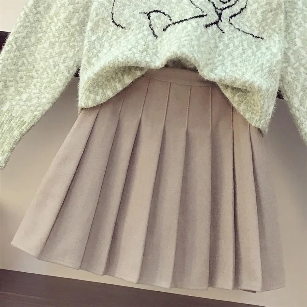 Mozuleva Женский Повседневный осенне-зимний свитер + юбка наряд горячая Распродажа