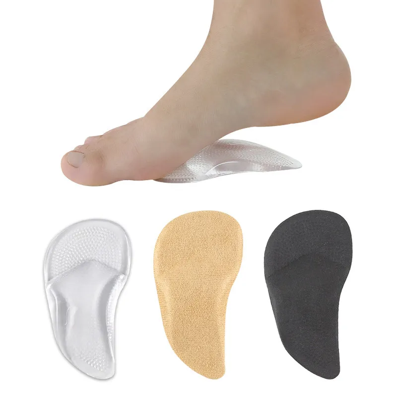 

Pvc Semi-cushion Transparent Invisible Arch Forefoot Cushion Non-slip And Wear-resistant Comfortable Insole Self-adhesive