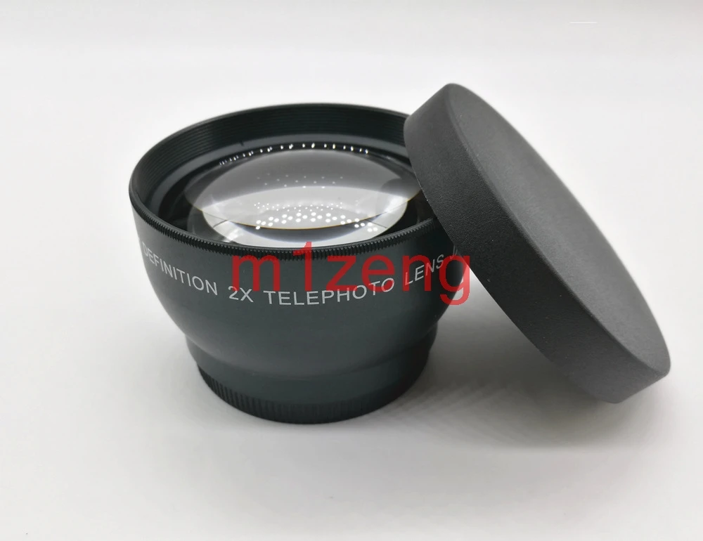 Телеобъектив 2.0x для цифровой зеркальной камеры 37 49 52 55 58 мм canon nikon pentax sony fuji olympus