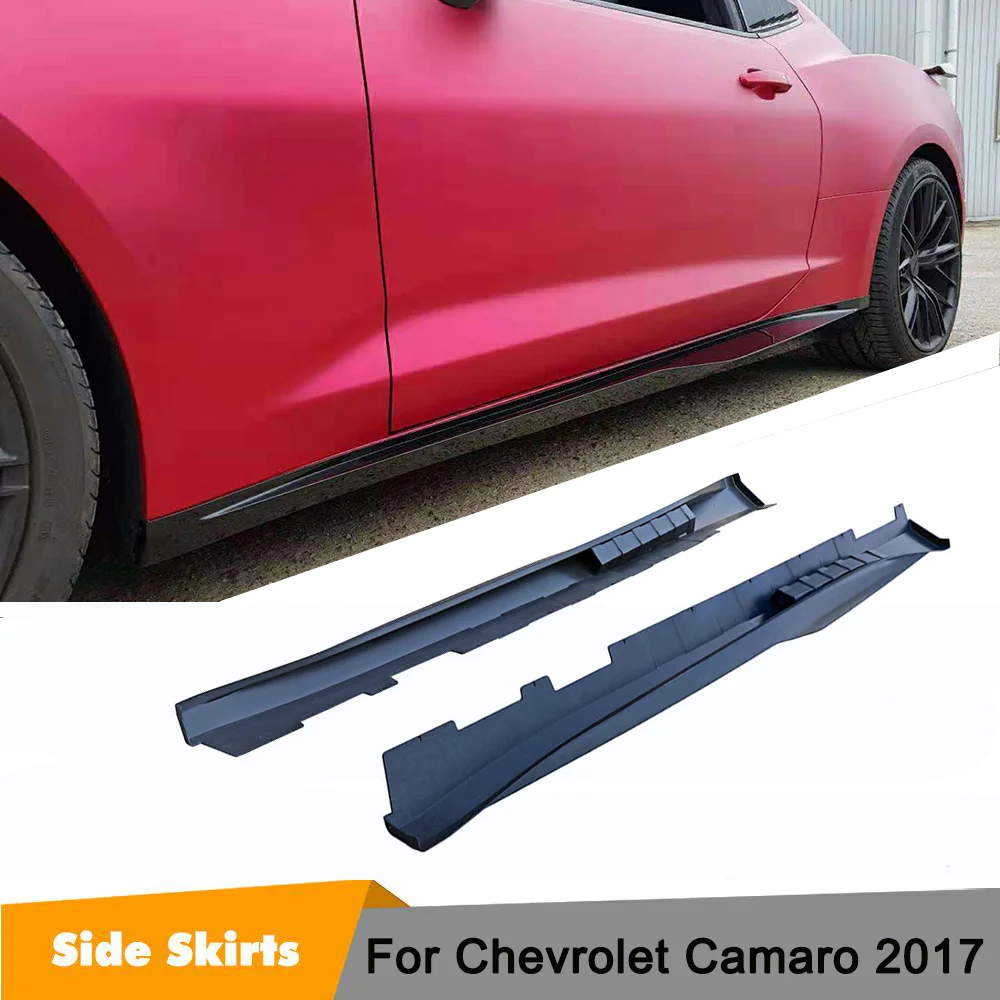 Боковые юбки из ПП фартук для Chevrolet Camaro 2017 Coupe 2 боковых двери цвет задний