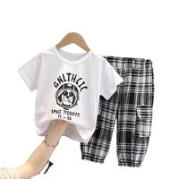 new summer baby boys clothes suit children sport t shirt shorts 2pcssets toddler casual costume girls clothing kids tracksuits