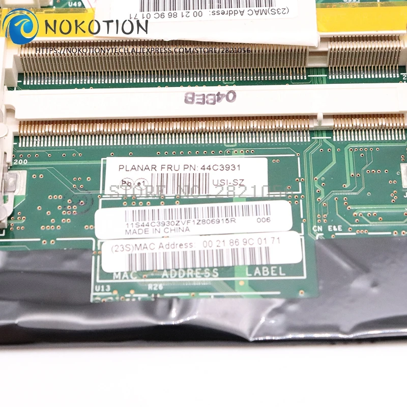 Материнская плата NOKOTION 42W7653 для ноутбука Lenovo thinkpad T61 T61P 44C3931 42W7877 15 4 965PM DDR2 FX570M GPU