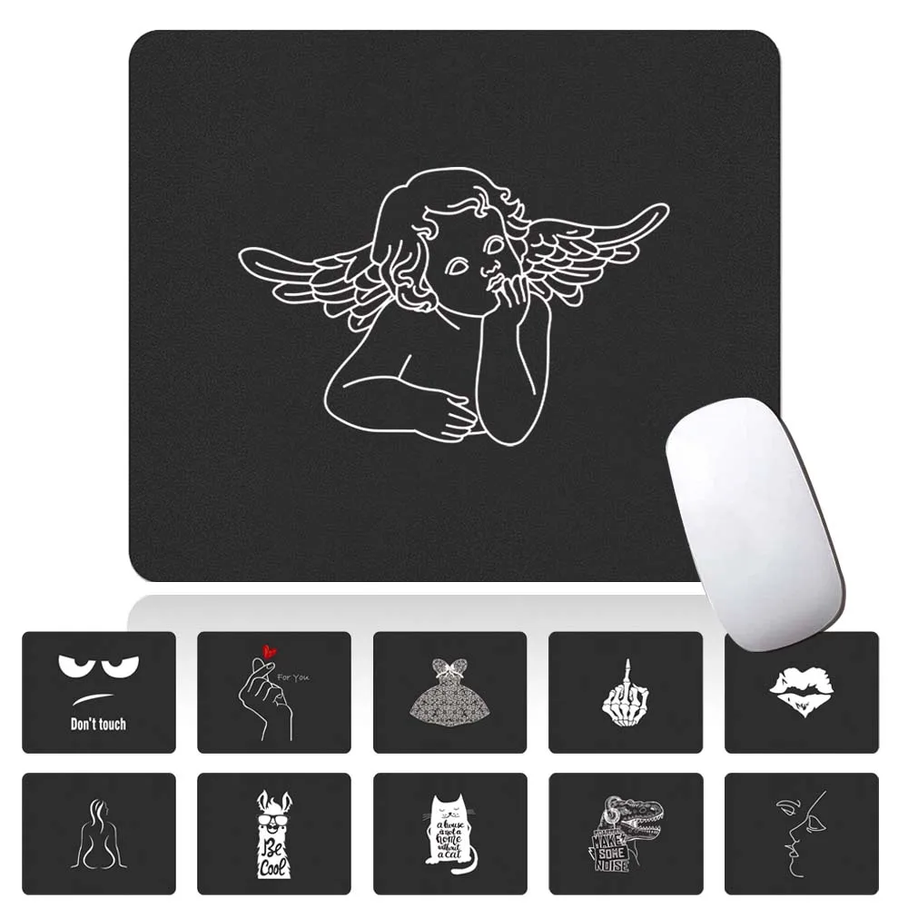 

Gaming Mouse Pad 25x21CM Ultra Thin Mouse Mat Non-slip PU Leather for Office Specialized E-sport Gaming Waterproof Mouse Pad