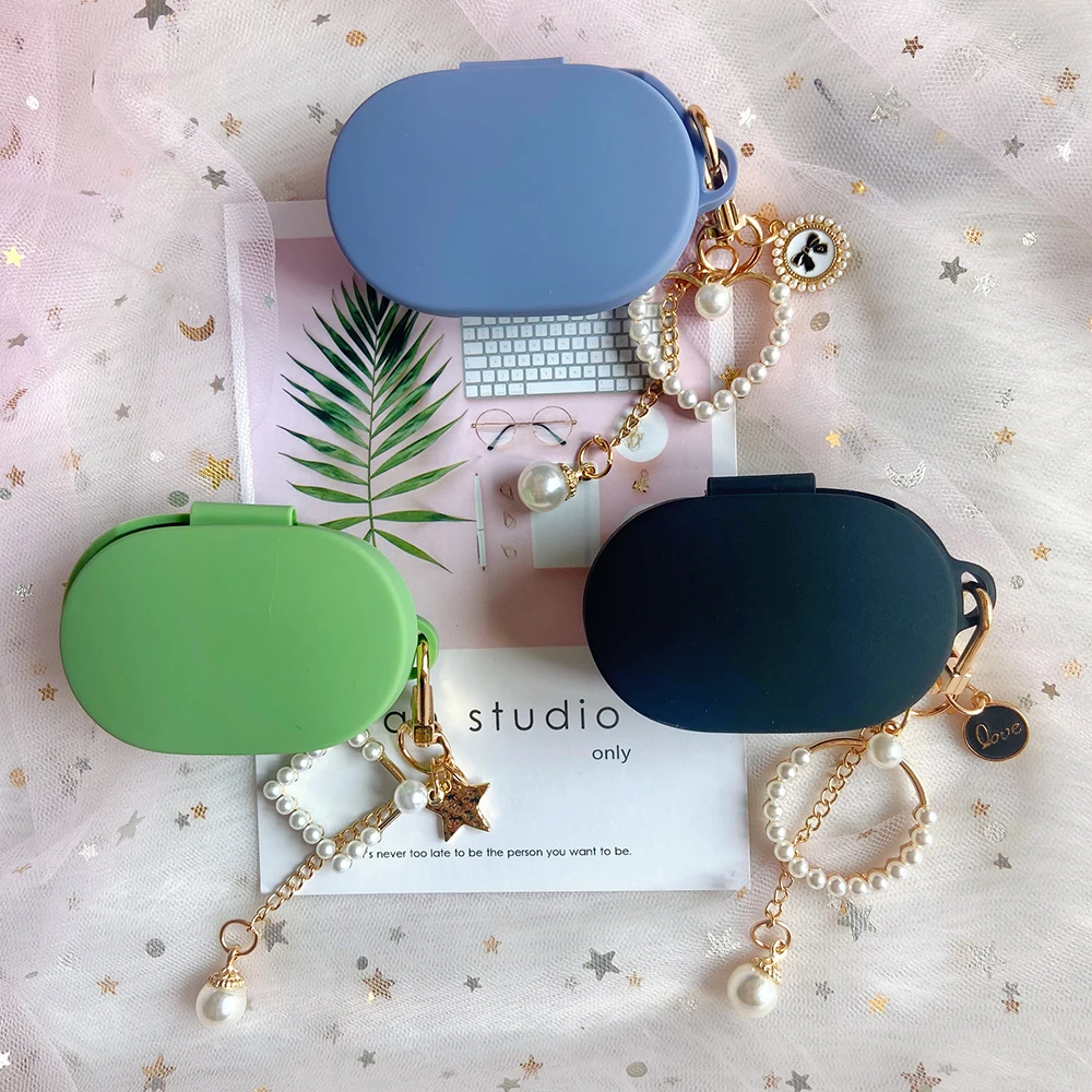 

Cute Luxury Pearl Cover for Xiaomi AirDots Case for Air Dots Bluetooth Earphone Protect Accessory for Redmi Airdots Case Decor