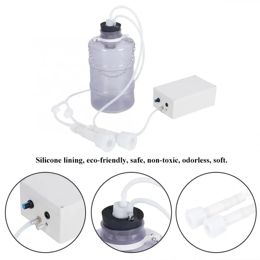 Домашний электрический мини-доильный станок вакуумный насос с регулятором и