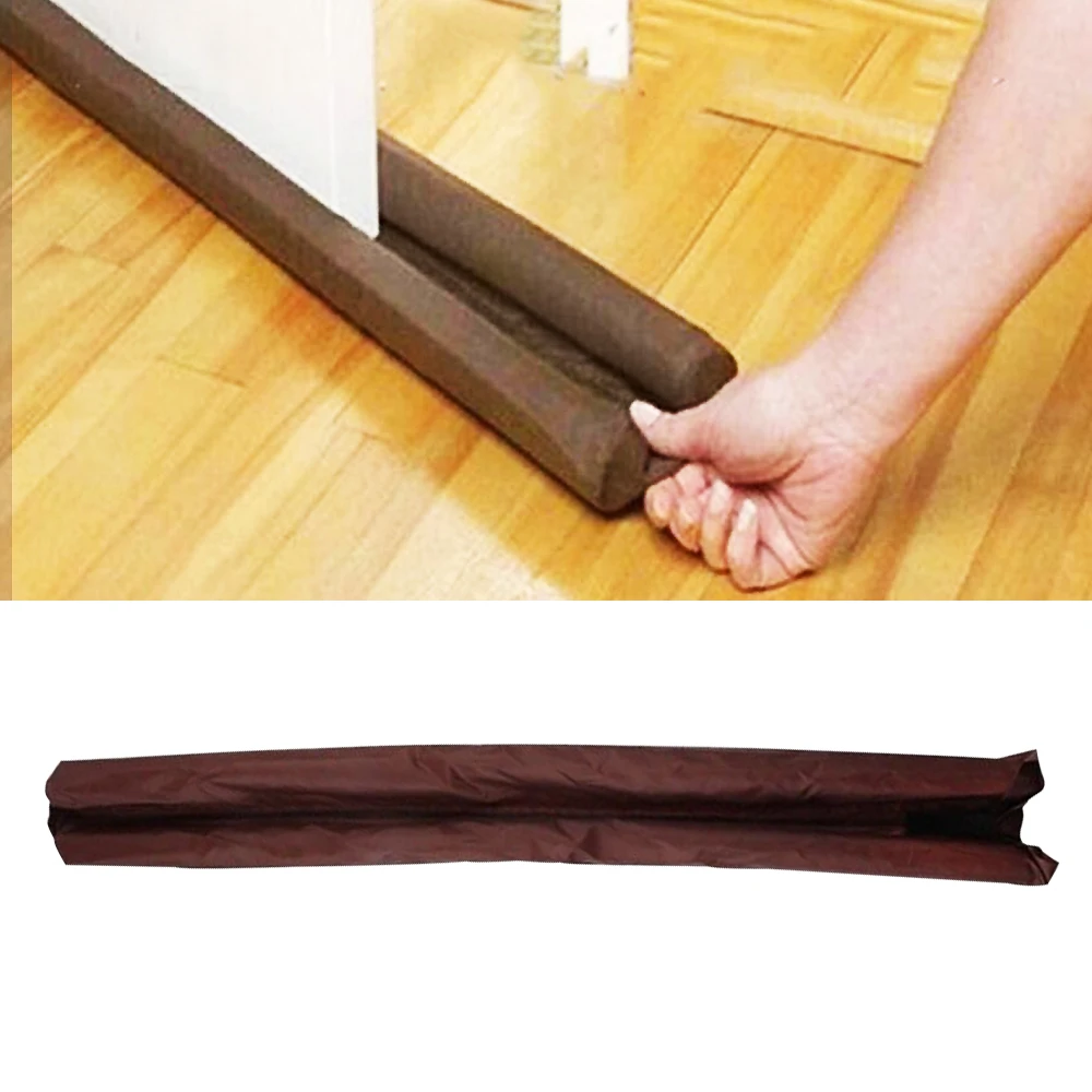 

Twin Door Draft Dodger Guard Stopper Energy Saving Protector Doorstop Home Decor Wind Dust Blocker Sealer Window Seam Cover Seal