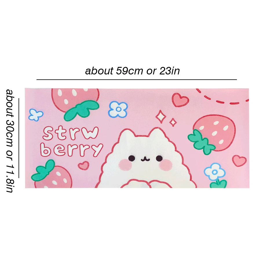 

Ins Mouse Pad Cartoon Girl Heart Super Large Table Mat Student Waterproof Desktop Large Mouse Pad Custom