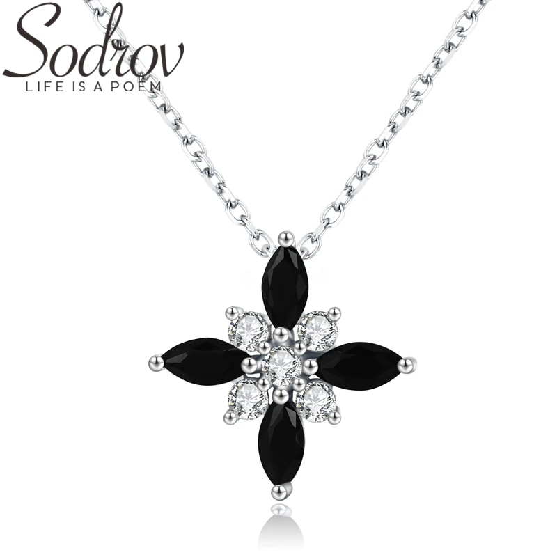 Женское ожерелье из серебра 925 пробы с подвеской|Ожерелья| |