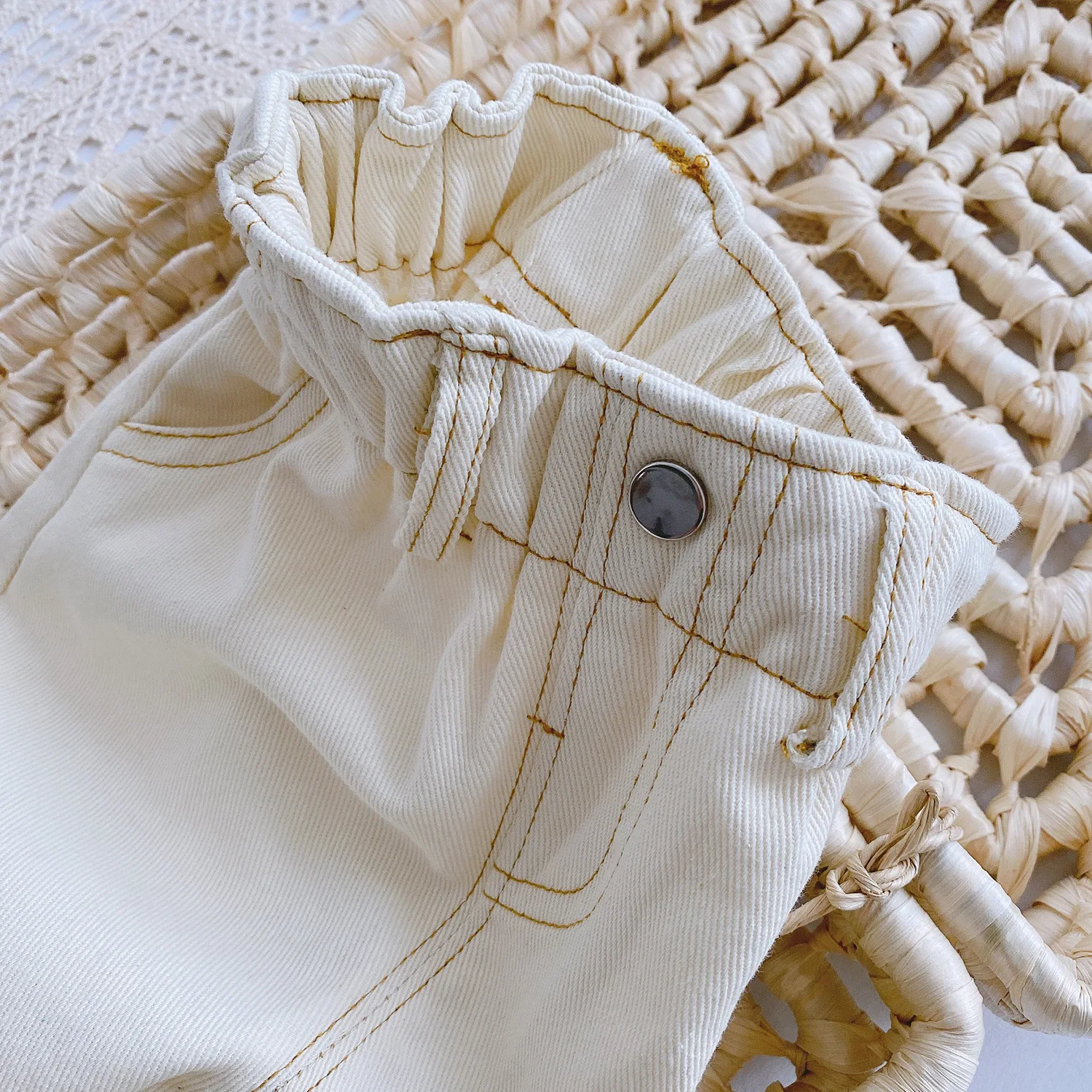 Toddler Baby Boy Girl Spring New Fashion Soft Jeans Trousers Chilren Solid Casual High Waist Pant Kid Comfortable Leggings | Мать и