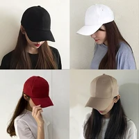 korean style women men sport baseball cap visors fashion woman unisex solid color sun hat simple outdoor snapback adjustable hat