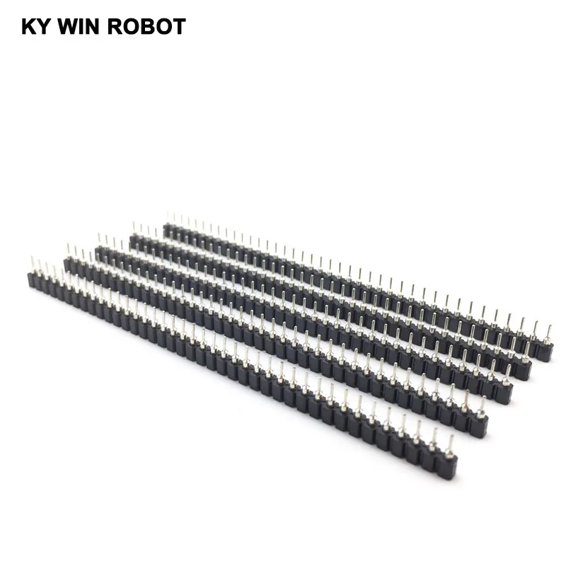 

5-10pcs/lot 40P female header 1x40 Pin 2.54 Round Female Pin Header connector 1*40 hole Single inline row needle seat hole row
