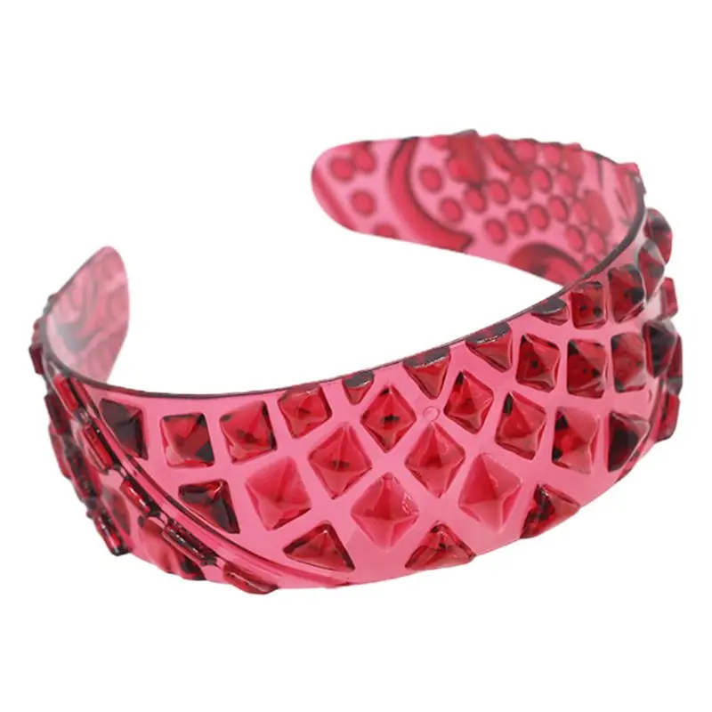 Женская летняя прозрачная пластиковая обруч для волос милая широкая Бандана с