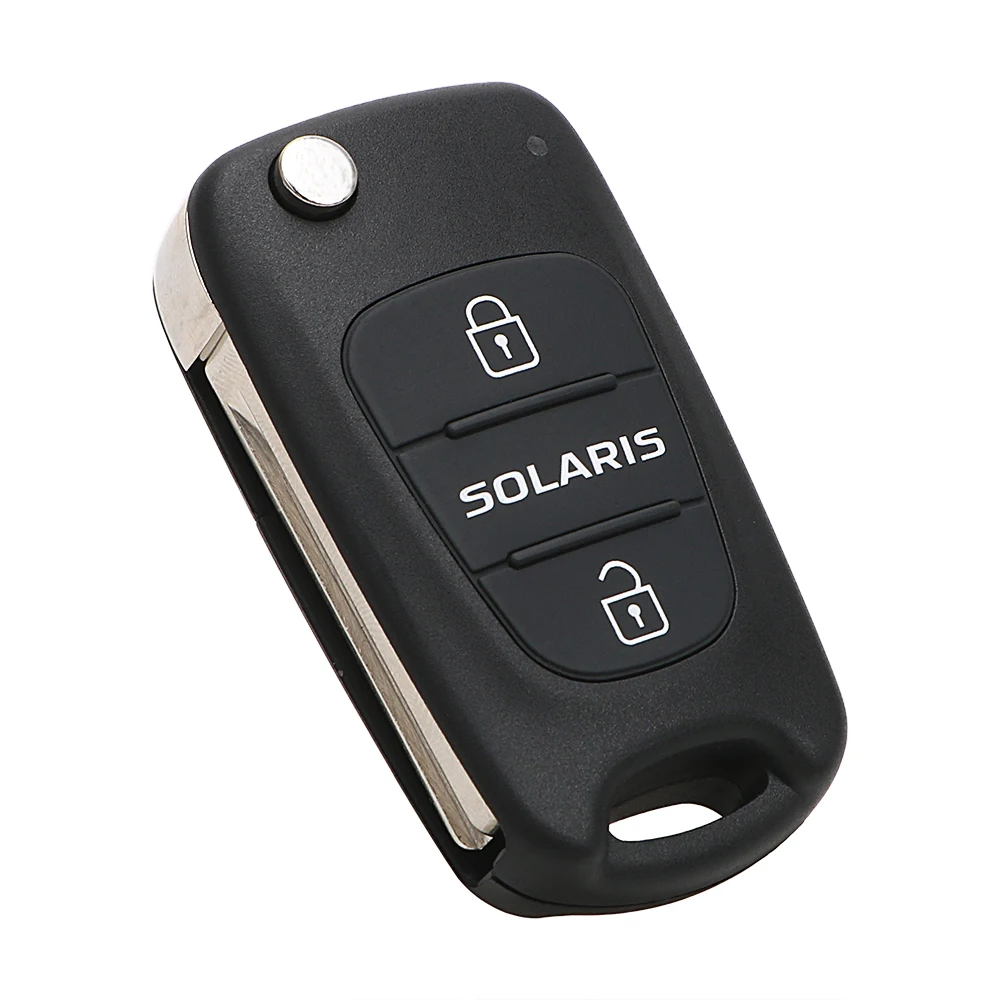 

Car Key Cover Hyundai 3 Button Key Fob Case Replacement Car Key Shell For Hyundai Solaris Flip Folding Blank Key Remote