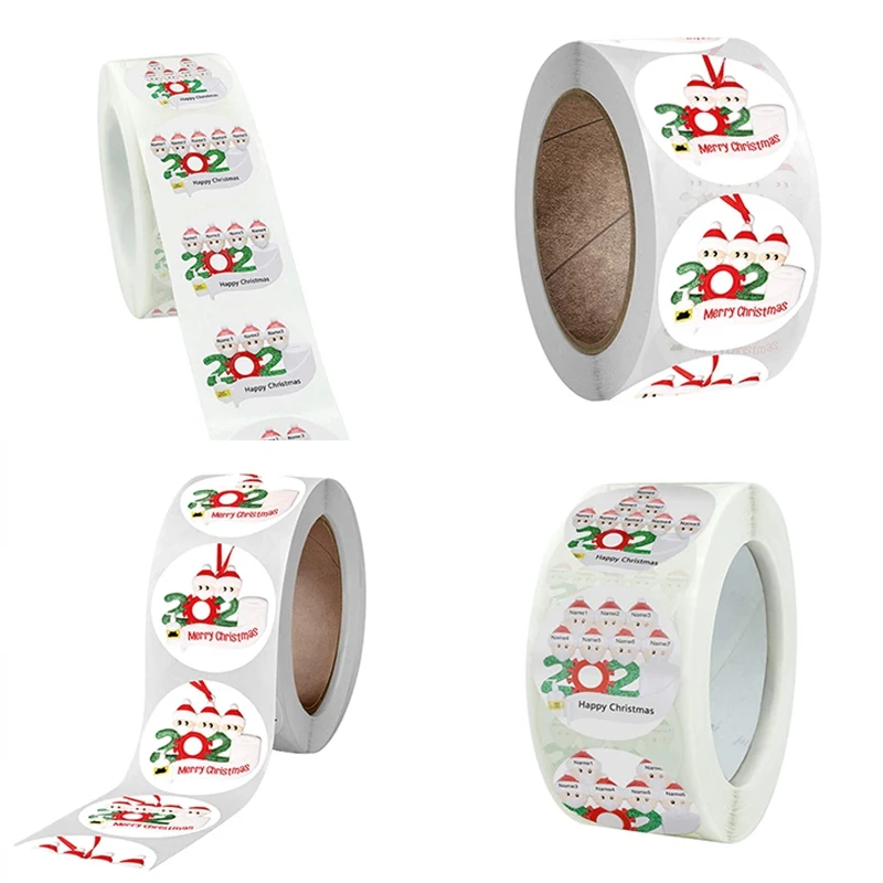 

Christmas Sticker-Red String Red Letter 2.5/3.8cm Christmas Gift Packaging Supplies 2021 New Hot
